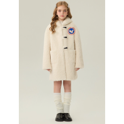 Authentic White Energy Goose With Hat Kid's Lamb Coat Elite Kids Online for Sale