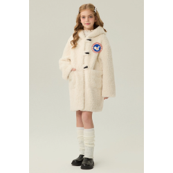 Authentic White Energy Goose With Hat Kid's Lamb Coat Elite Kids Online for Sale