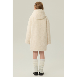 Authentic White Energy Goose With Hat Kid's Lamb Coat Elite Kids Online for Sale