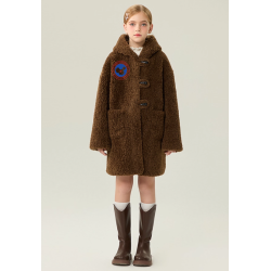 Authentic White Energy Goose With Hat Kid's Lamb Coat Elite Kids Online for Sale