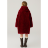 Authentic Burgundy Energy Goose Tigris Kid's Lamb Coat Elite Kids Online for Sale