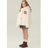 Authentic White Energy Goose Velvet Hat Kid's Lamb Short Coat Elite Kids Online for Sale