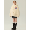 Authentic White Energy Goose Velvet Hat Kid's Lamb Short Coat Elite Kids Online for Sale