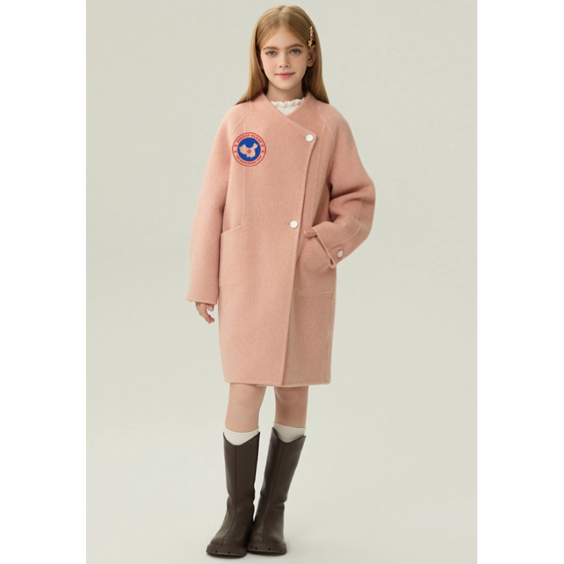 Fashion Pink Energy Goose Winter Kid's Wool Coat Elite Style Online for Sale