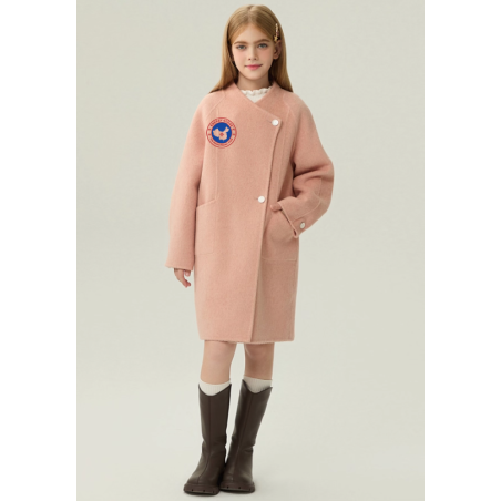 Fashion Pink Energy Goose Winter Kid's Wool Coat Elite Style Online for Sale