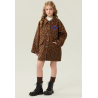 Fashion Leopard Print Energy Goose Kid's Wool Coat Elite Style Online for Sale