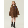 Fashion Leopard Print Energy Goose Kid's Wool Coat Elite Style Online for Sale