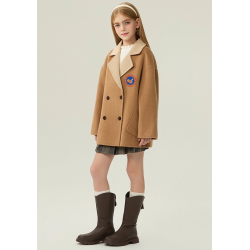 Fashion Camel Energy Goose Suit Collar Kid's Wool Coat Elite Style Online for Sale