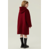 Fashion Burgundy Energy Goose Dual Wear Kid's Wool Coat Elite Style Online for Sale
