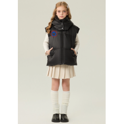 Original Black Energy Goose With Hat Kid's Down Vest Online for Sale
