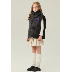 Original Black Energy Goose With Hat Kid's Down Vest Online for Sale