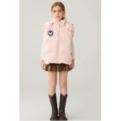 Original OPink Energy Goose With Hat Kid's Duck Down Vest nline for Sale