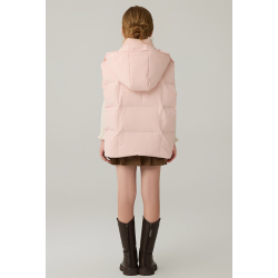 Original OPink Energy Goose With Hat Kid's Duck Down Vest nline for Sale