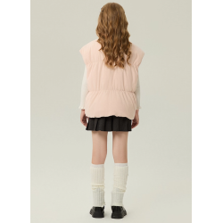 Original Cherry Pink Energy Goose With Hat Kid's Duck Down Vest Online for Sale