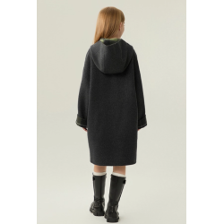 New Arrivals Green Energy Goose Double Wear Kid's Wool Plaid Coat Elite Baby Style Online for Sale