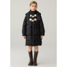 Authentic Black Energy Goose Bread Kid's Down Long Coat Online for Sale