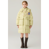 Authentic Lemon Yellow Energy Goose Bread Kid's Down Long Coat Online for Sale