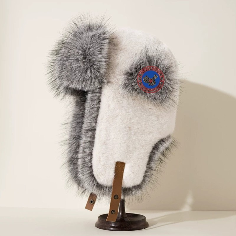 Original Outdoor White Energy Goose Fur Warm Kid's Lei Feng Hat Online for Sale