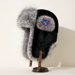 Original Outdoor White Energy Goose Fur Warm Kid's Lei Feng Hat Online for Sale