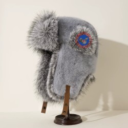 Original Outdoor White Energy Goose Fur Warm Kid's Lei Feng Hat Online for Sale