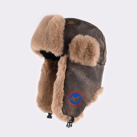 Original Outdoor Coffee Energy Goose Vintage Kid's Lei Feng Fur Hat Online for Sale