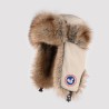 Original Outdoor Beige Energy Goose Vintage Style Kid's Lei Feng Fur Hat Online for Sale