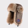 Original Outdoor Beige Energy Goose Vintage Style Kid's Lei Feng Fur Hat Online for Sale