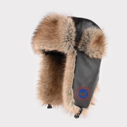 Original Outdoor Beige Energy Goose Vintage Style Kid's Lei Feng Fur Hat Online for Sale