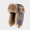 Original Outdoor Beige Energy Goose Vintage Style Kid's Lei Feng Fur Hat Online for Sale