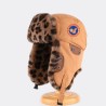 Original Outdoor Green Energy Goose Leopard Print Kid's Lei Feng Fur Hat Online for Sale