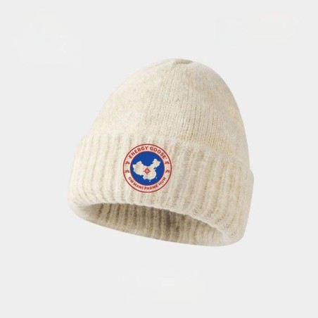 Original White Energy Goose Arctic Knit Beanie Men Hat Online for Sale