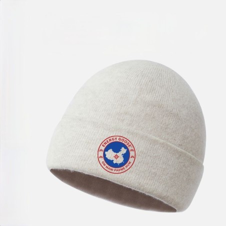 100% Wool Origin Apricot White Energy Goose Arctic Knit Beanie Men Wool Hat Online for Sale
