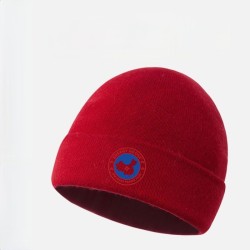 100% Wool Origin Apricot White Energy Goose Arctic Knit Beanie Men Wool Hat Online for Sale