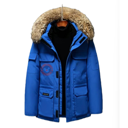 Original Royal Blue Energy Goose Men Smart Heating Ai Expedition Parka Online for Sale