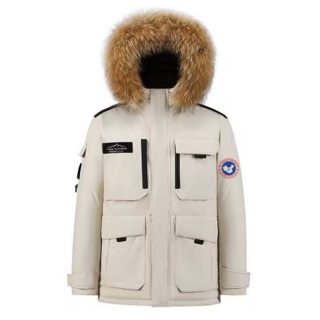 Original White Energy Goose Men Self Heating Ai Expedition Parka Online for Sale