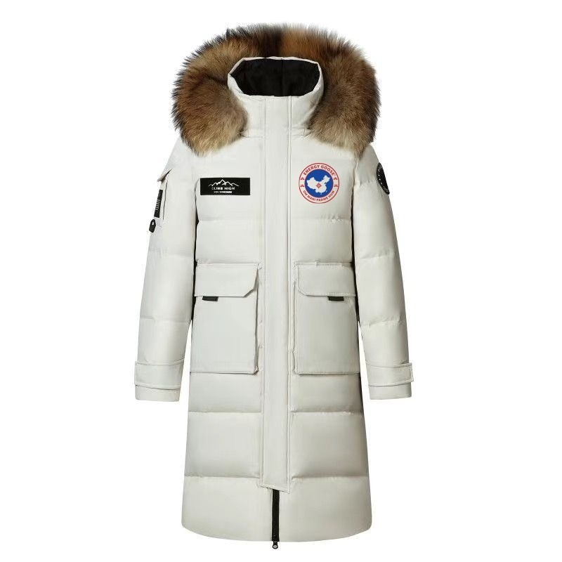 Original Beige Energy Goose Women Smart Heating Expedition Long Parka Online for Sale