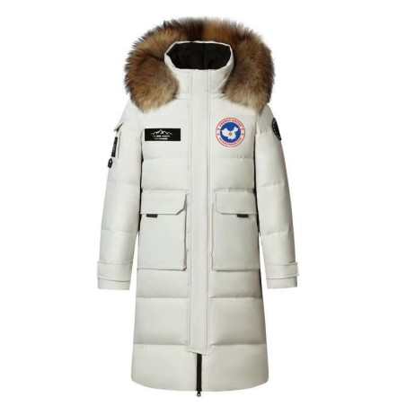 Original Beige Energy Goose Women Smart Heating Expedition Long Parka Online for Sale