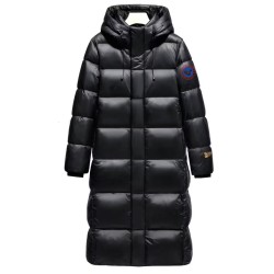 Original Black Gold Energy Goose Women Smart Heating Moka Long Puffer Coat Online for Sale