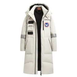 Original White Energy Goose Women Arctic Expedition Heating Long Parka Online for Sale