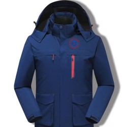 Original Navy Blue Energy Goose Men Outdoor USB Heating Winter Jacket Online for Sale
