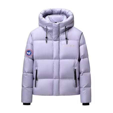Original Imported Hungarian Lavender Energy Goose Women Maya Hooded Short Down Jacket Online for Sale