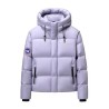 Original Imported Hungarian Lavender Energy Goose Women Maya Hooded Short Down Jacket Online for Sale