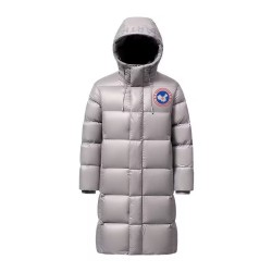 Original Imported Hungarian Gray Energy Goose Women Parnaiba Long Down Jacket Online for Sale