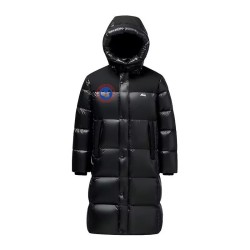 Original Latte Brown Energy Goose Men Parana Hooded Long Down Jacket Imported Hungarian Online for Sale