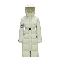Original White Energy Goose Women Bruneaux Long Down Coat Imported Hungarian Online for Sale