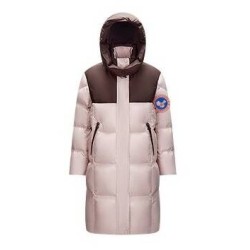 Original Black White Energy Goose Women Outerwear Long Down Jacket Imported Hungarian Online for Sale
