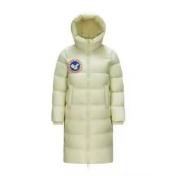 Original Camel Energy Goose Women Hooded Quilted Long Down Jacket Imported Hungarian Online for Sale