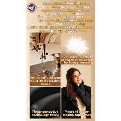 Original White Color Mix Energy Goose Women Hooded Long Down Jacket Imported Hungarian Online for Sale