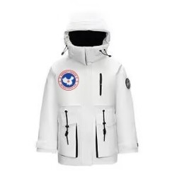 Original White Energy Goose Women Hooded Expedition Parka Imported Hungarian Online for Sale