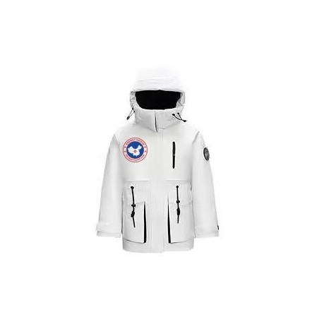 Original White Energy Goose Women Hooded Expedition Parka Imported Hungarian Online for Sale